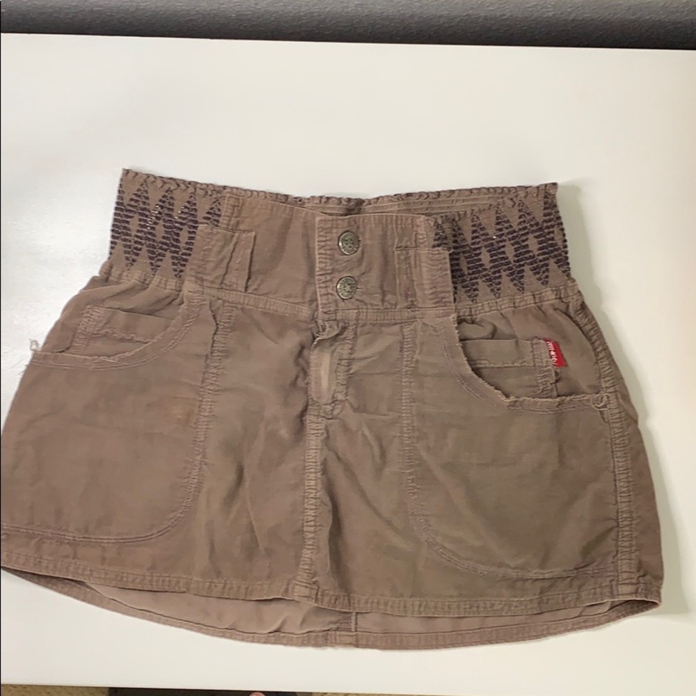 Hardtail brown corduroy skirt